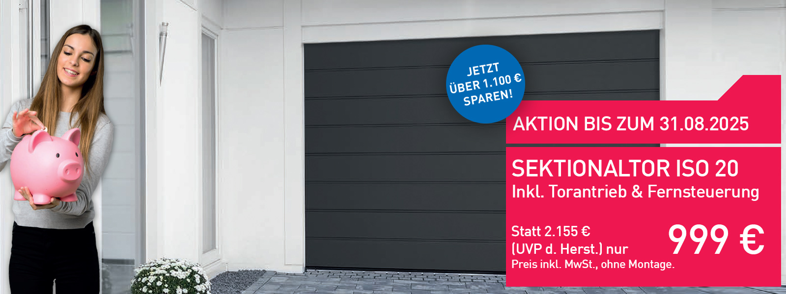 ISO 20mm Sektionaltor Aktion